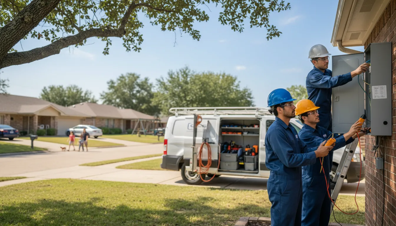 Certified electrician providing emergency electrical services in Alpine, TX
